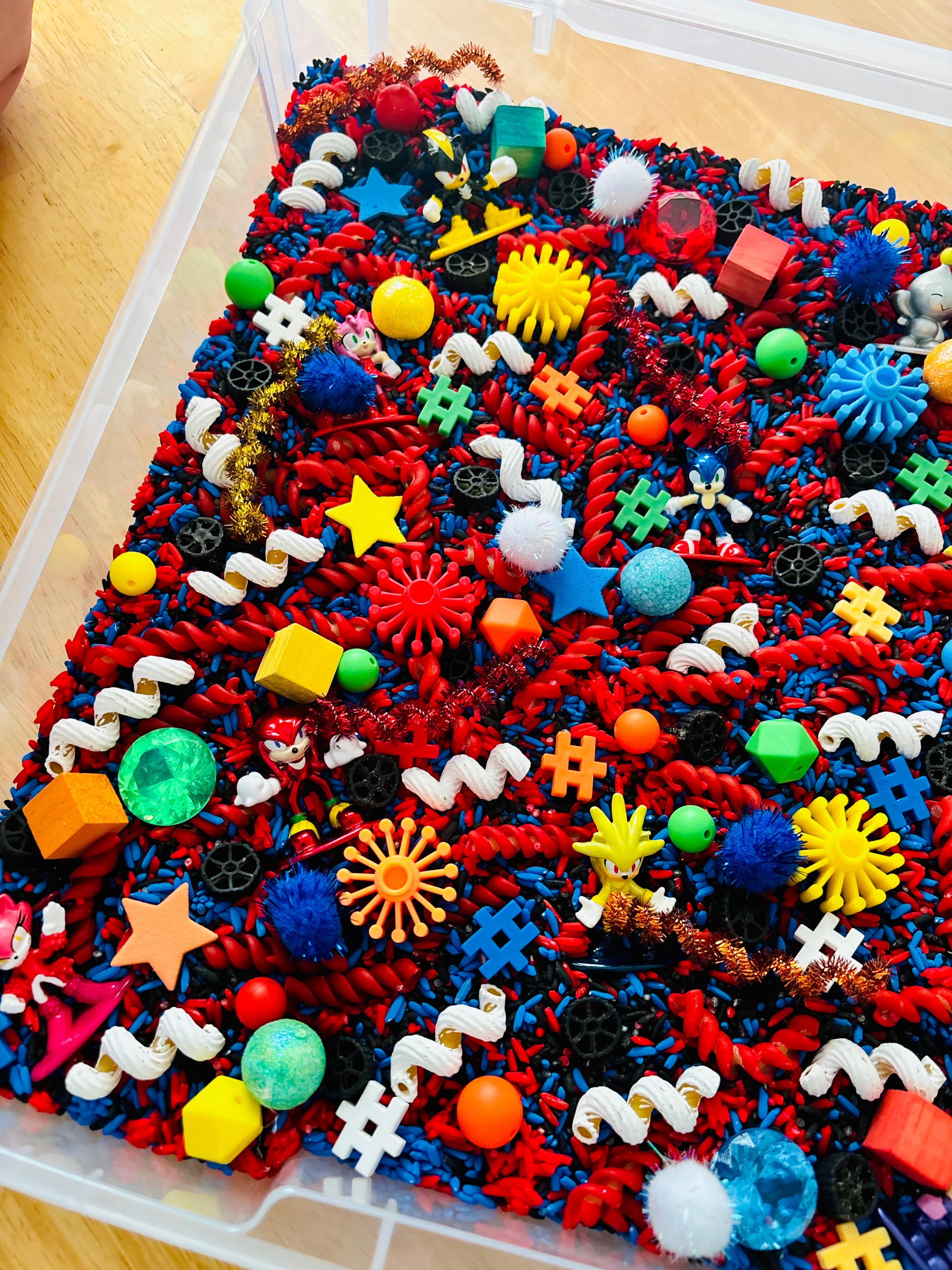 Medium Sonic The Hedgehog Sensory Bin