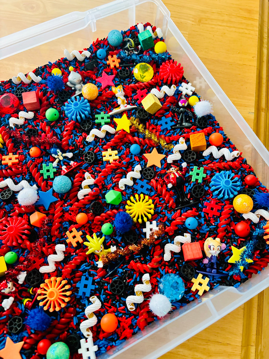 Medium Sonic The Hedgehog Sensory Bin