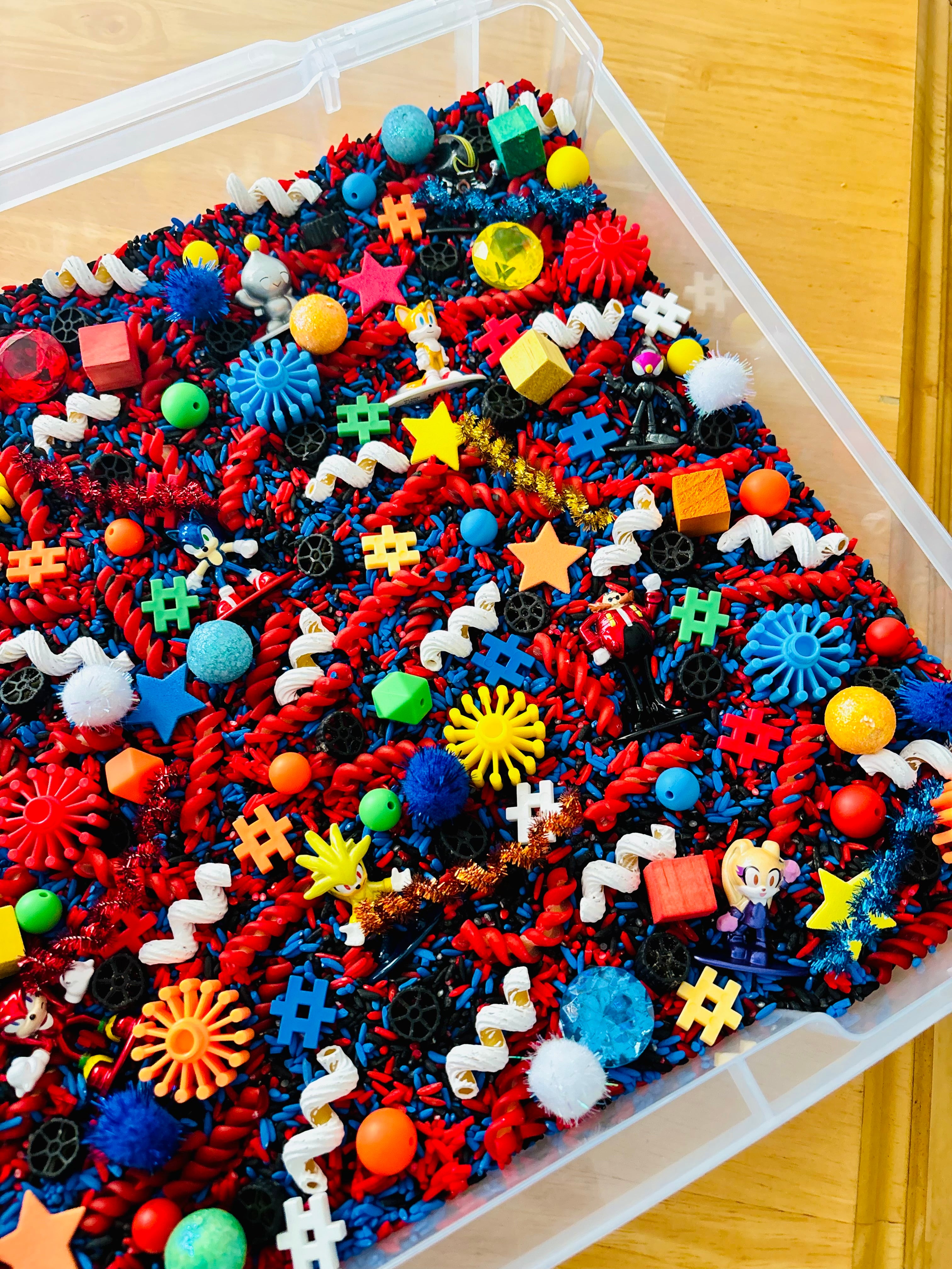 Medium Sonic The Hedgehog Sensory Bin