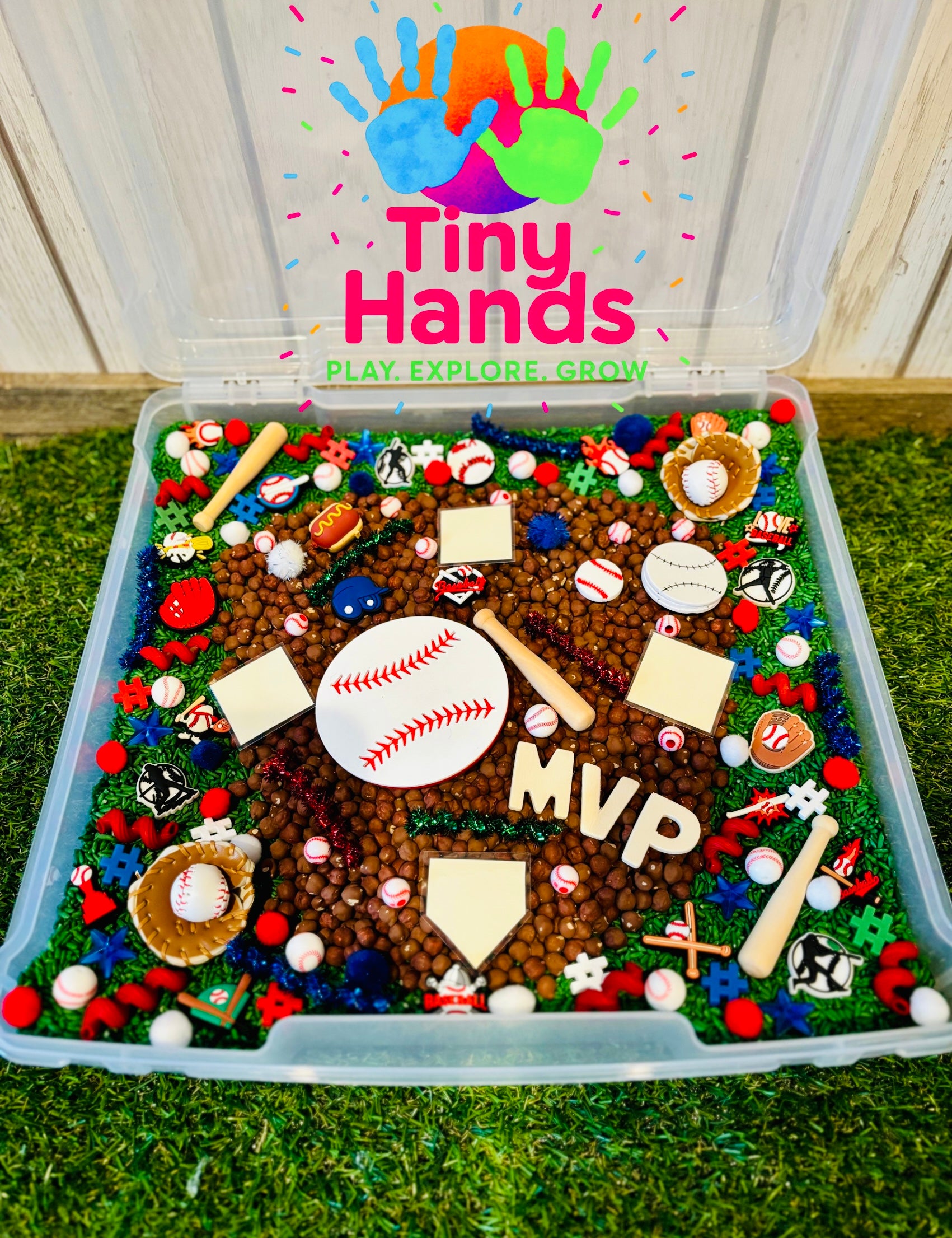 Medium Take Me Out To The Ball-field Sensory Bin